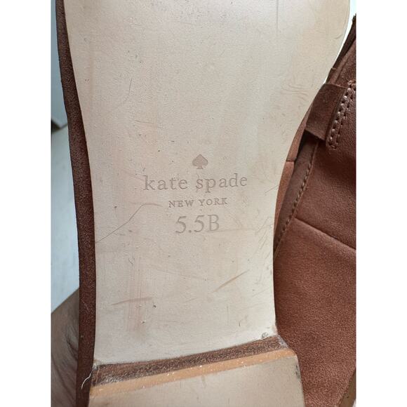 Kate Spade Classic Berkeley tassel brown tan suede loafers  size 5.5 - Picture 7 of 10